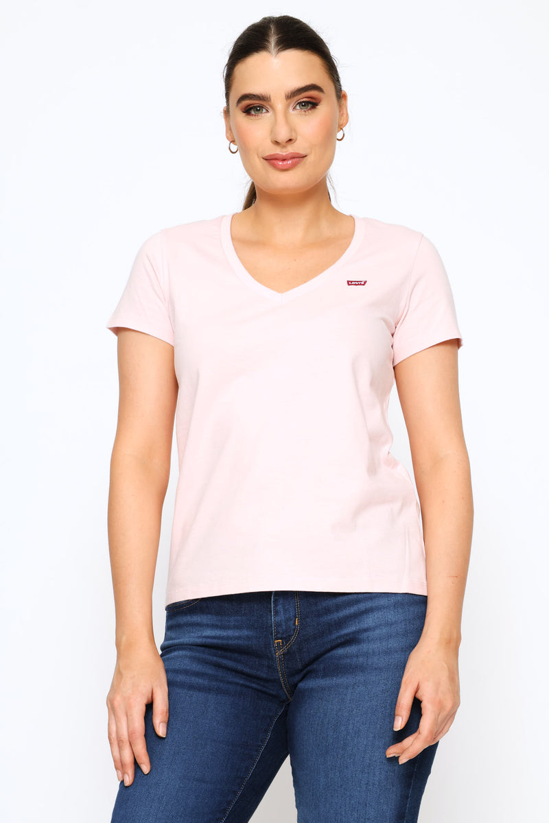 Perfect V-Neck Top - Pink