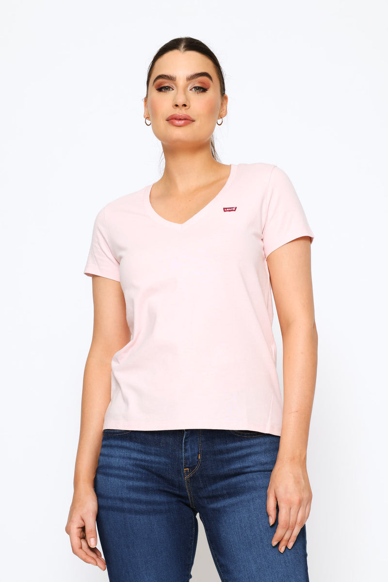 Perfect V-Neck Top - Pink