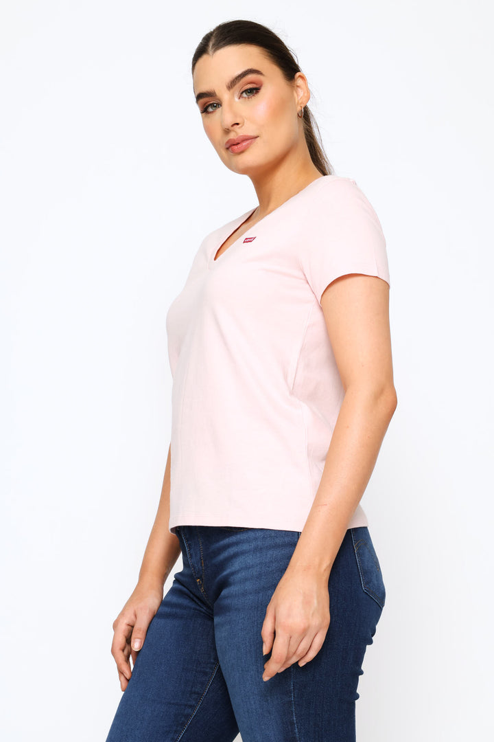 Perfect V-Neck Top - Pink