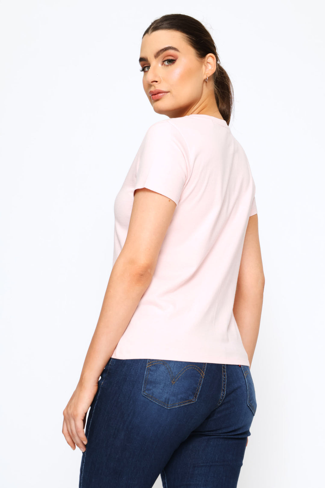 Perfect V-Neck Top - Pink