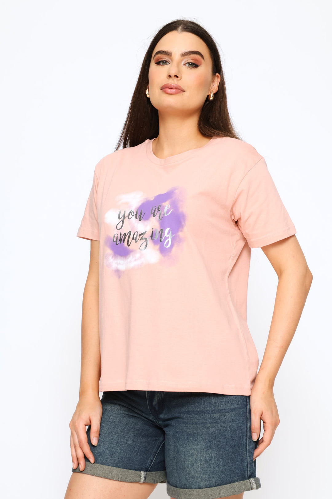 You Are Amazing Tee - Dusty Rose