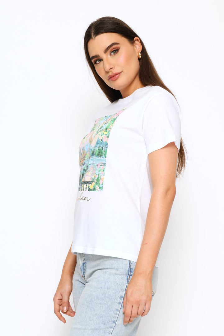 London Big Ben Tee - White