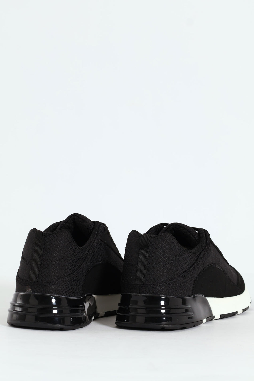 Trainer With Heel Insert On Sole - Black