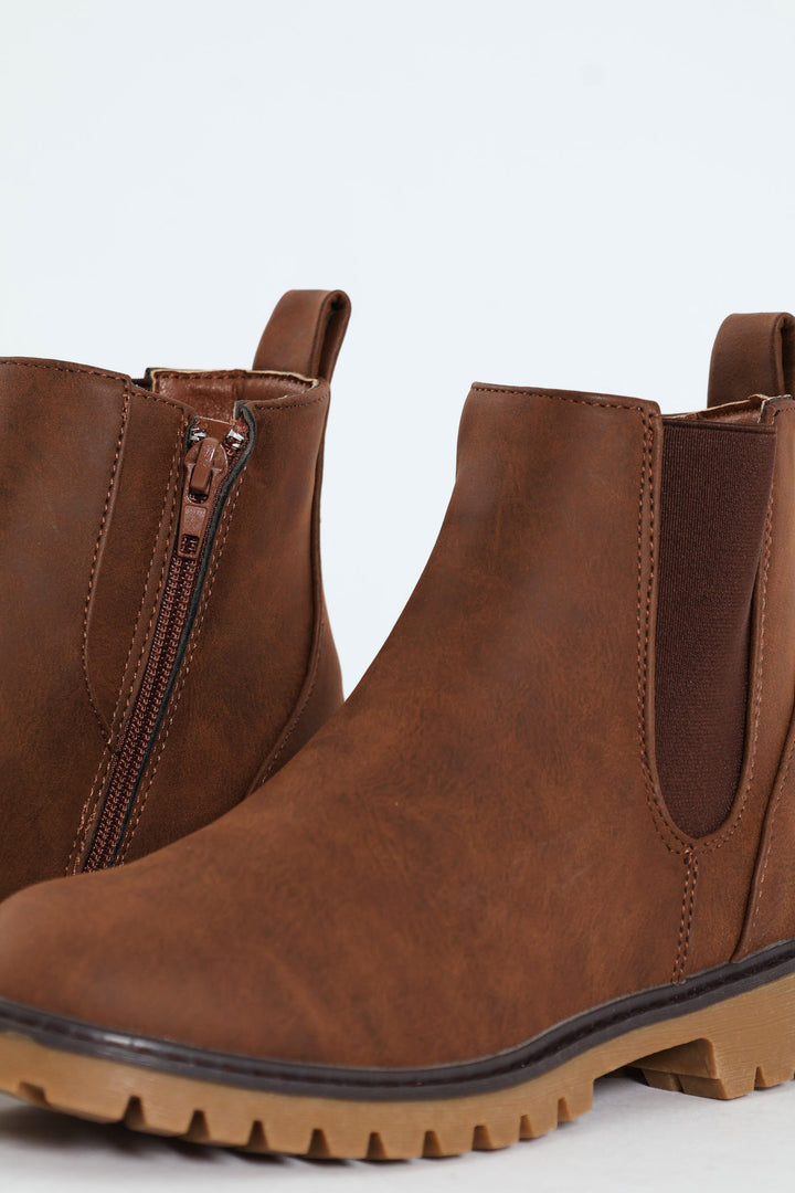 Boys Chelsea Boot - Brown