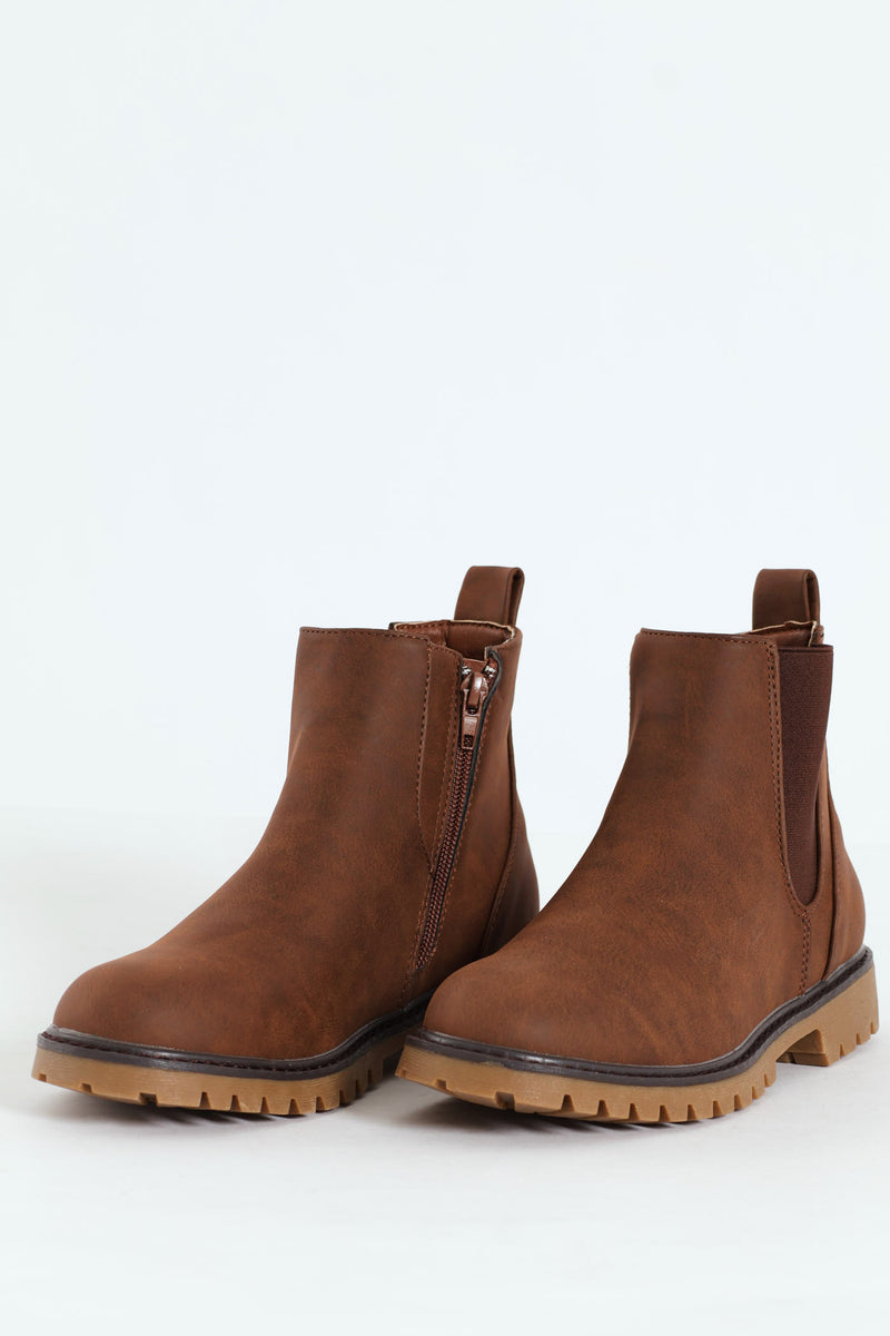 Boys Chelsea Boot - Brown