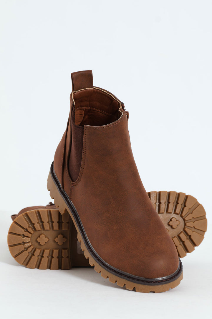 Boys Chelsea Boot - Brown