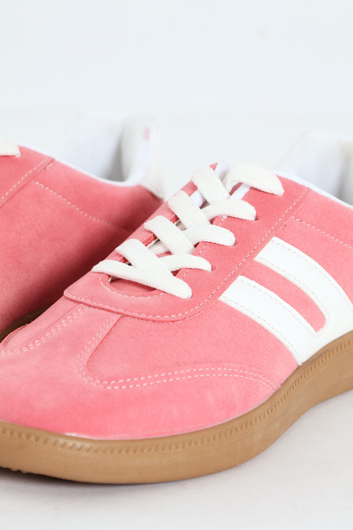 Girls Gum Sole Sneaker - Pink