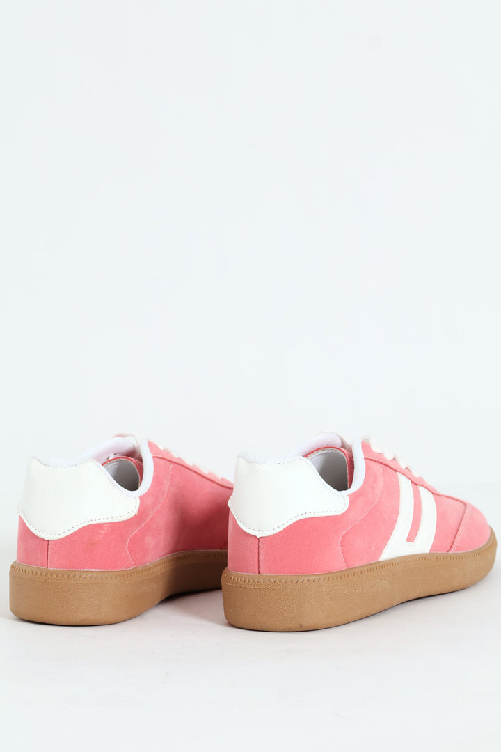 Girls Gum Sole Sneaker - Pink