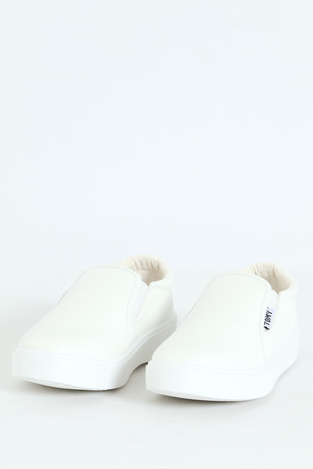 Parker Side Gusset Slip On - White