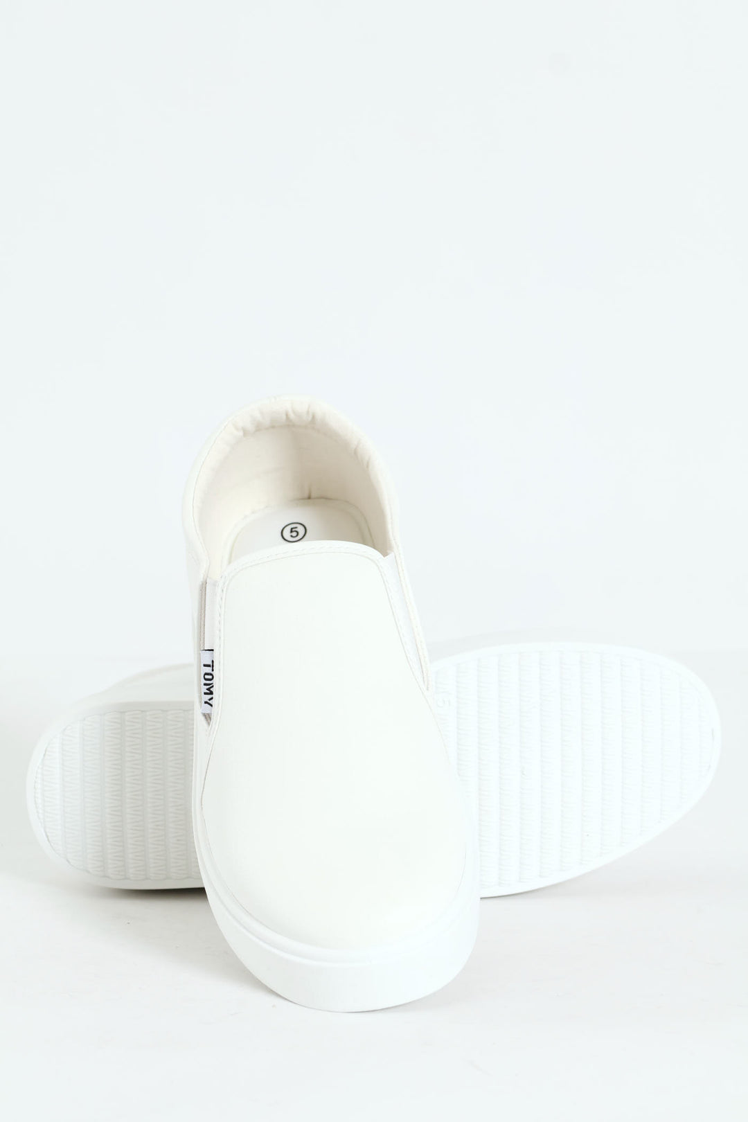 Parker Side Gusset Slip On - White