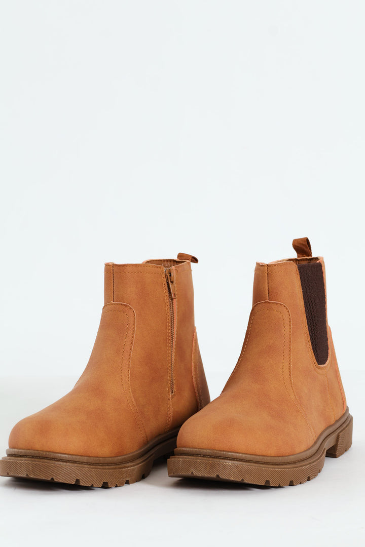 Boys Chelsea Boot - Tan