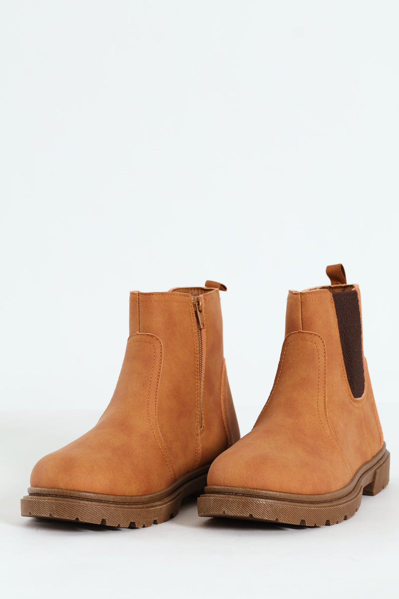 Boys Chelsea Boot - Tan