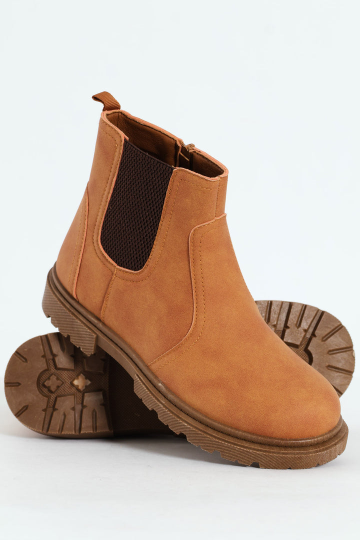 Boys Chelsea Boot - Tan