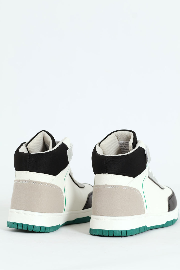 Boys Hitop Sneaker - White