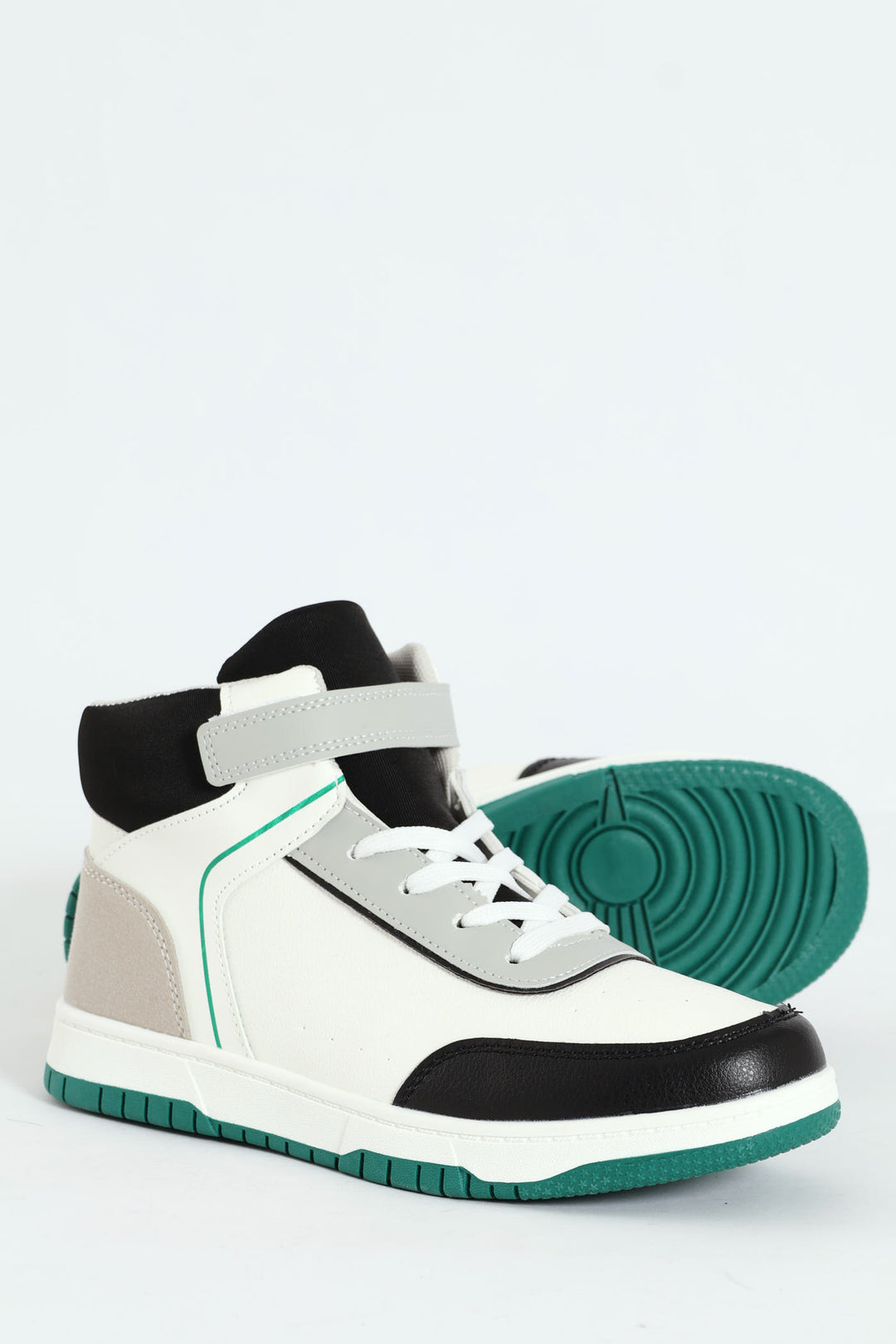 Boys Hitop Sneaker - White