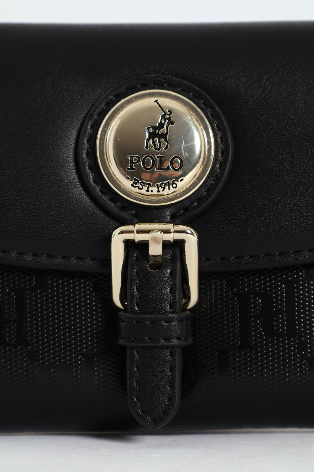 Savoy Compact Trifold Purse - Black