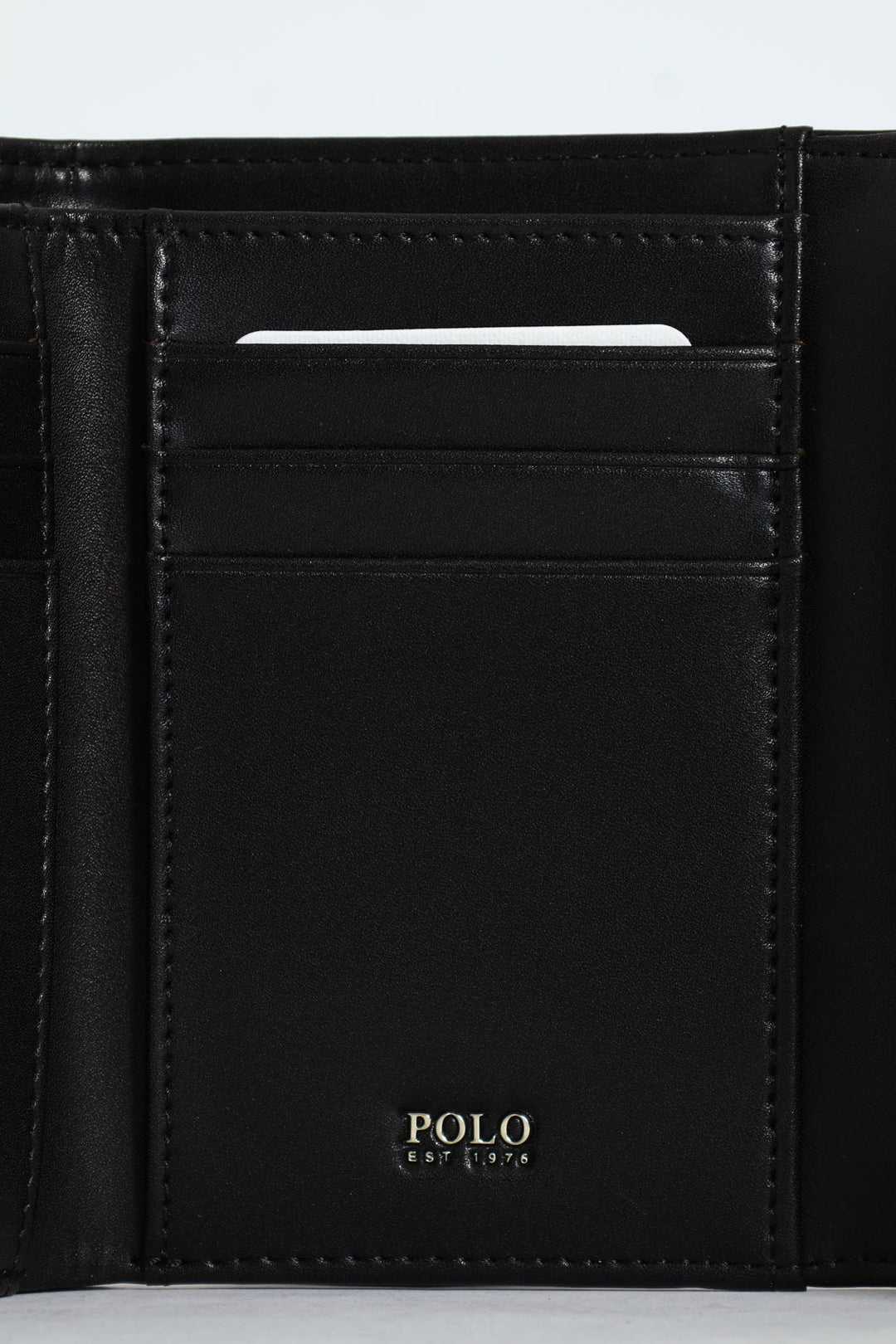 Savoy Compact Trifold Purse - Black