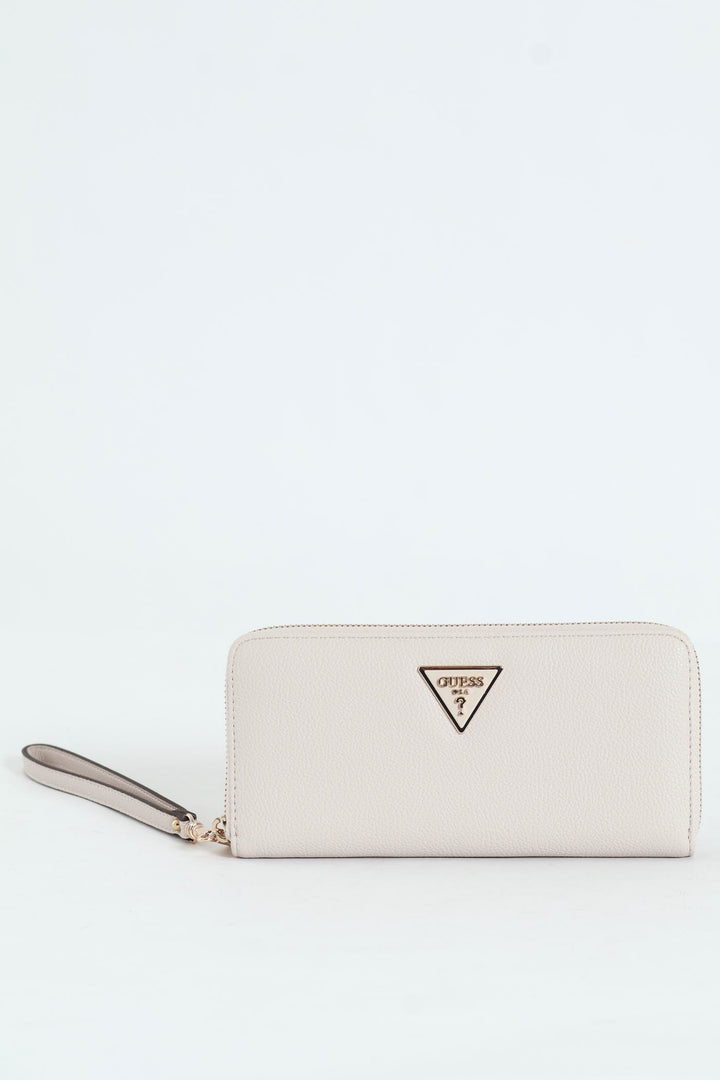 Laurel Large Zip Around Purse - Ivory