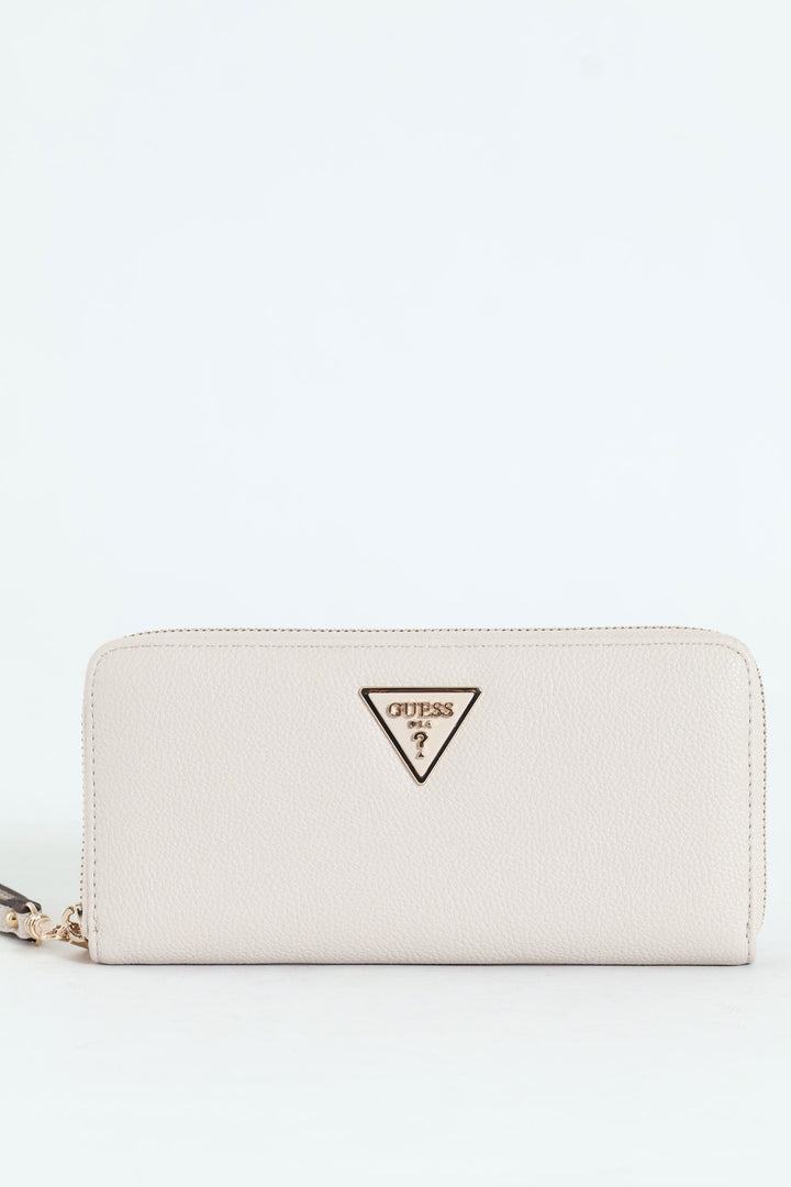 Laurel Large Zip Around Purse - Ivory