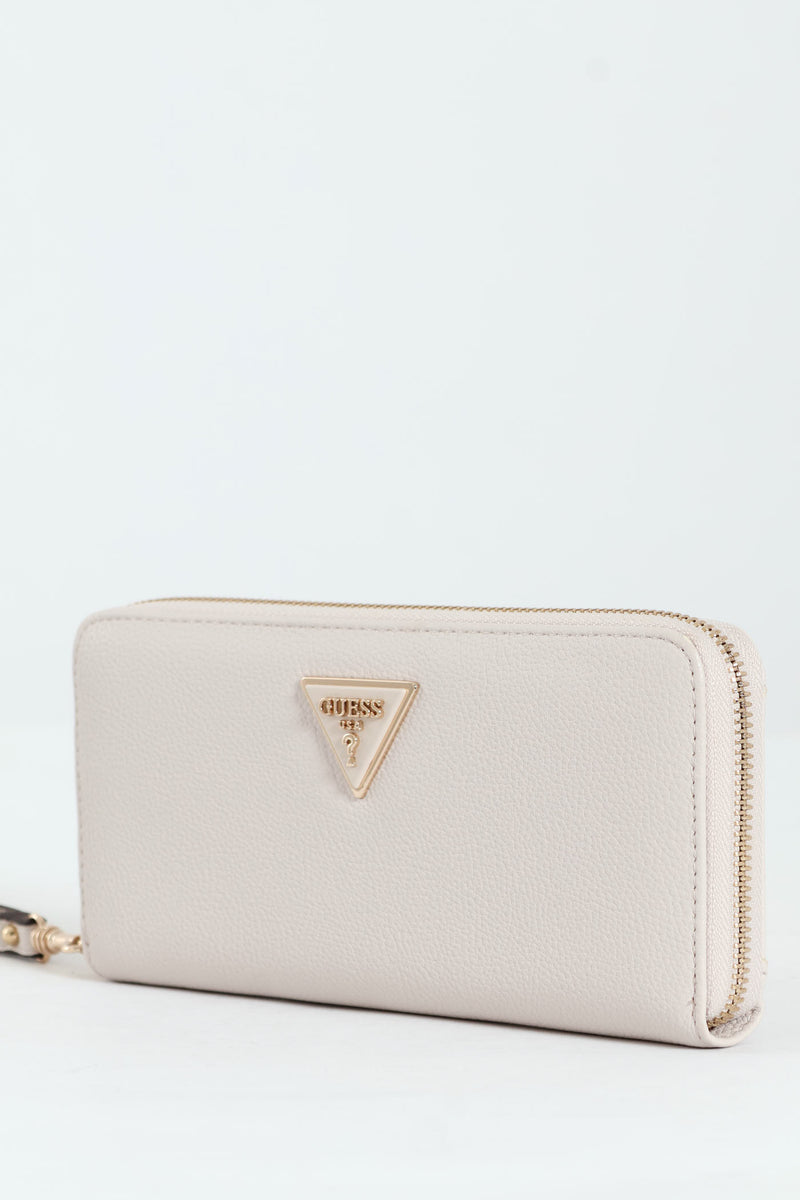 Laurel Large Zip Around Purse - Ivory