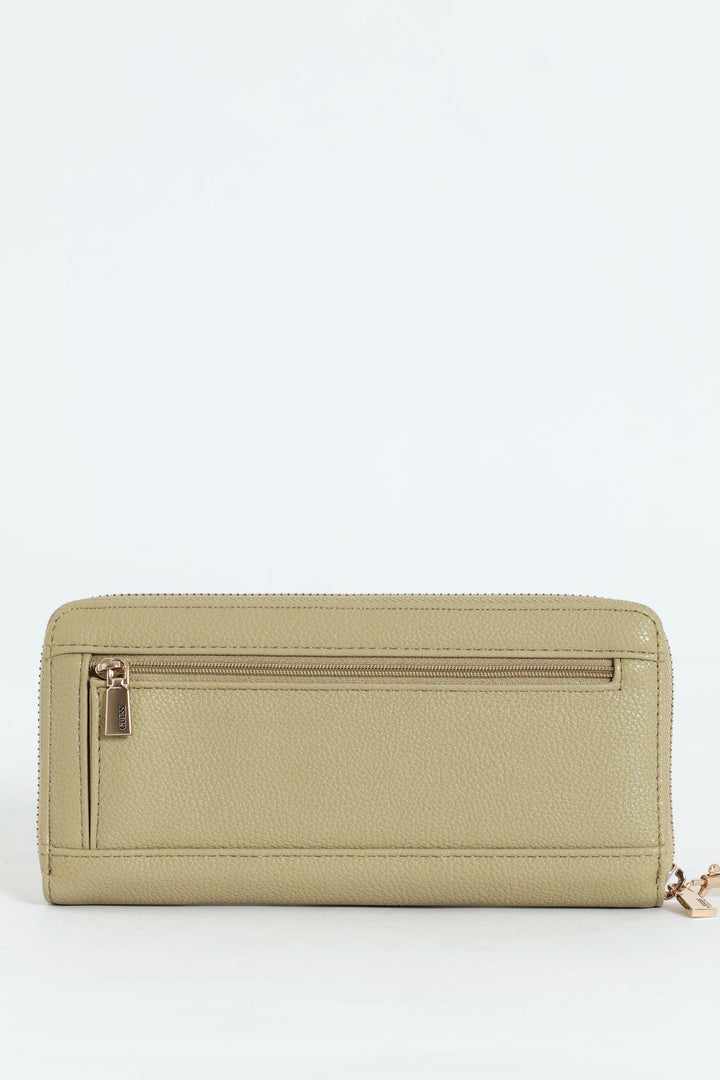 Laurel Large Zip Around Purse - Sage