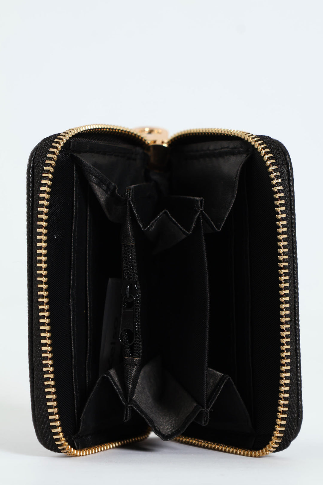 Small Zip Around Purse - Black