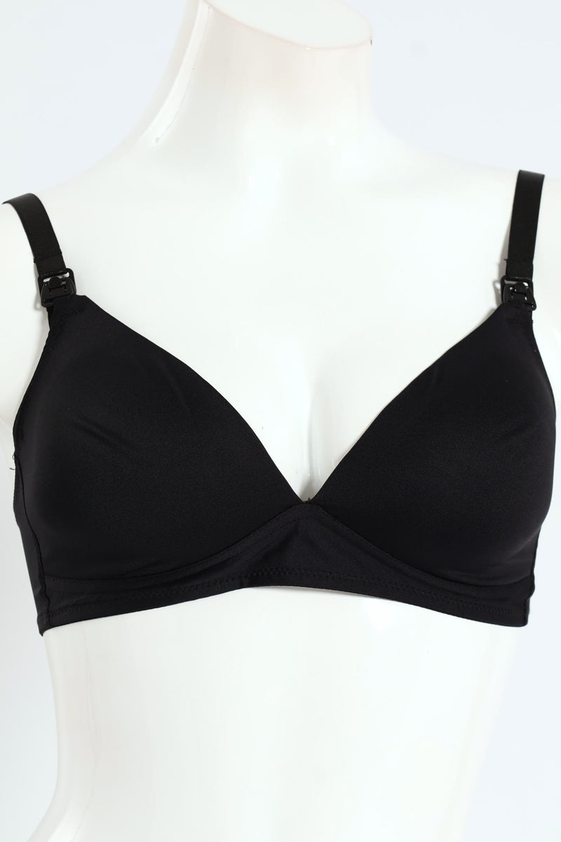 2 Pack Moulded Nursing Bra - Mocha/Black