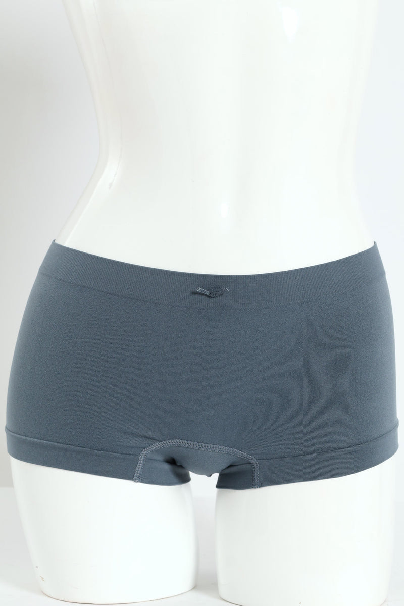 3 Pack Seamless Boyleg Panties - Zephyr/Storm/Blue