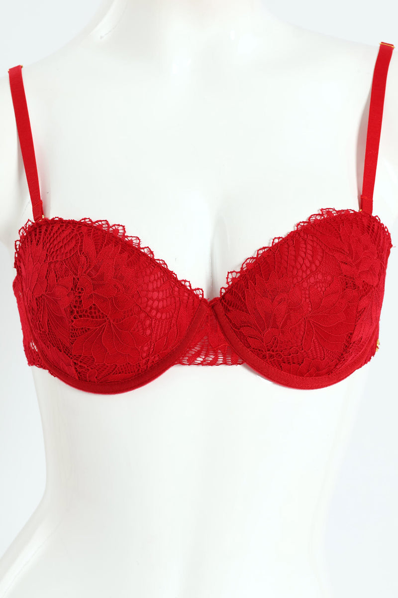 2 Pack Galloon Lace Multiway Bra - Red/Black