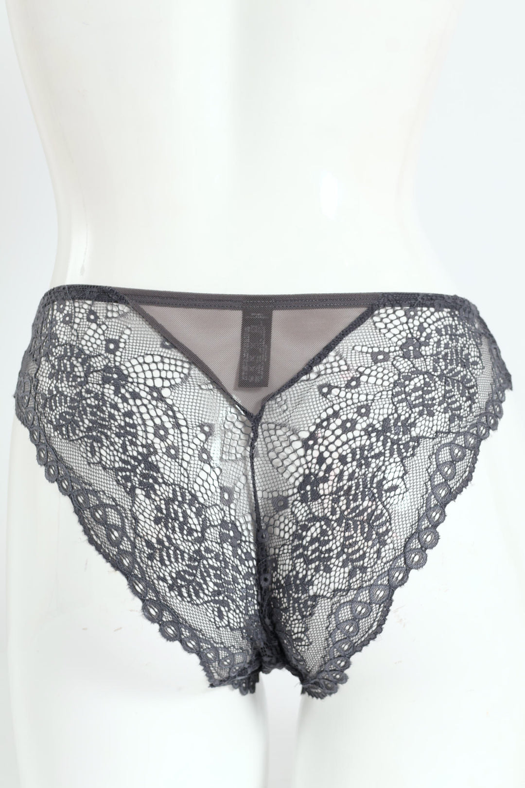 Full Lace Brazilian Panty - Slate
