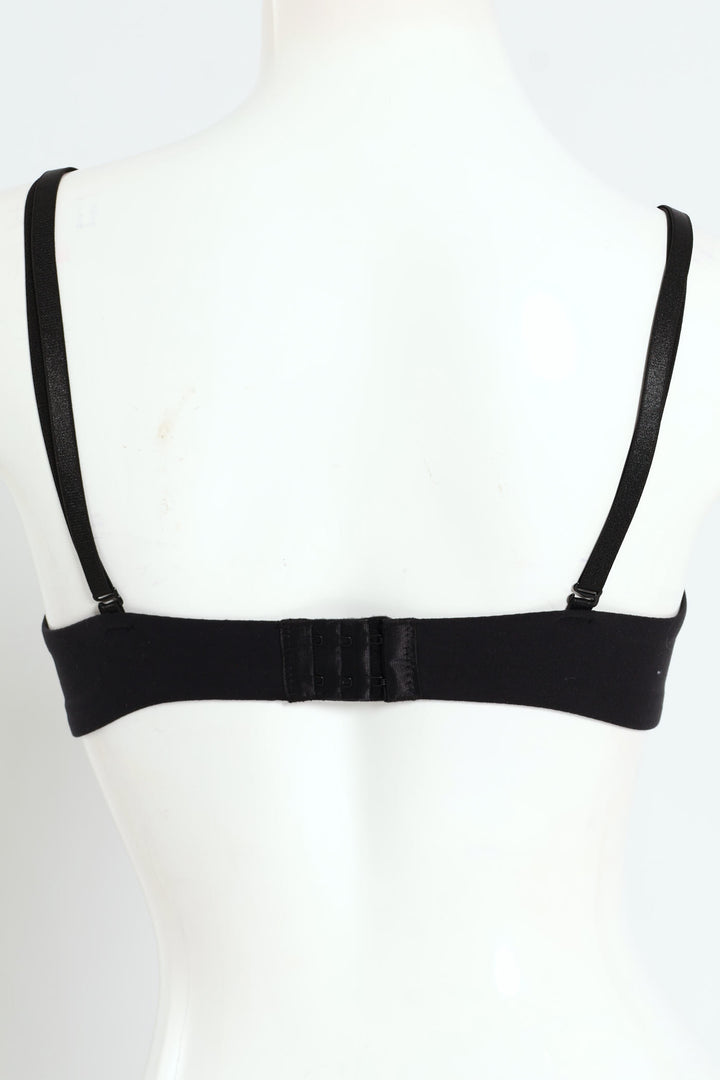 2 Pack Soft Touch Moulded Wire Free Bra - Black/White