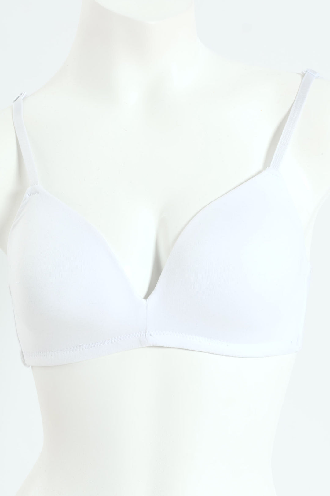 2 Pack Soft Touch Moulded Wire Free Bra - Black/White