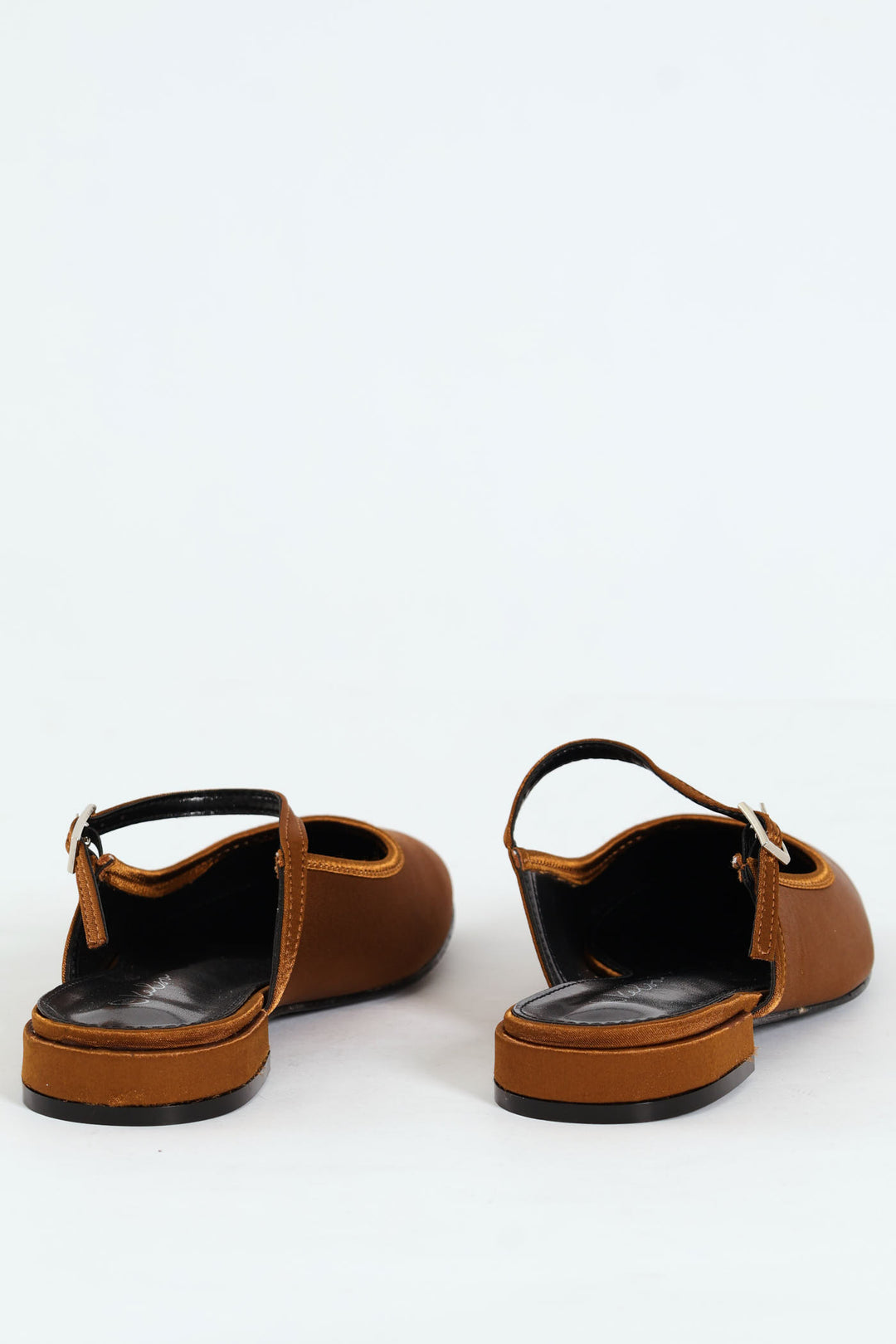 Satin Square Toe Push In - Bronze