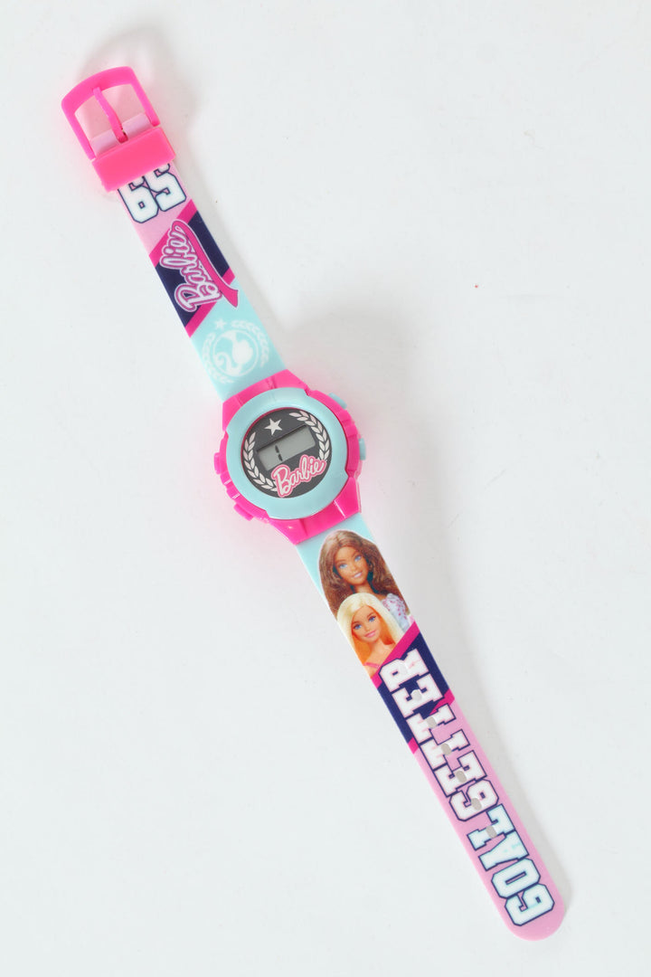 Pre-Girls Barbie Watch & Wallet Set - Pink