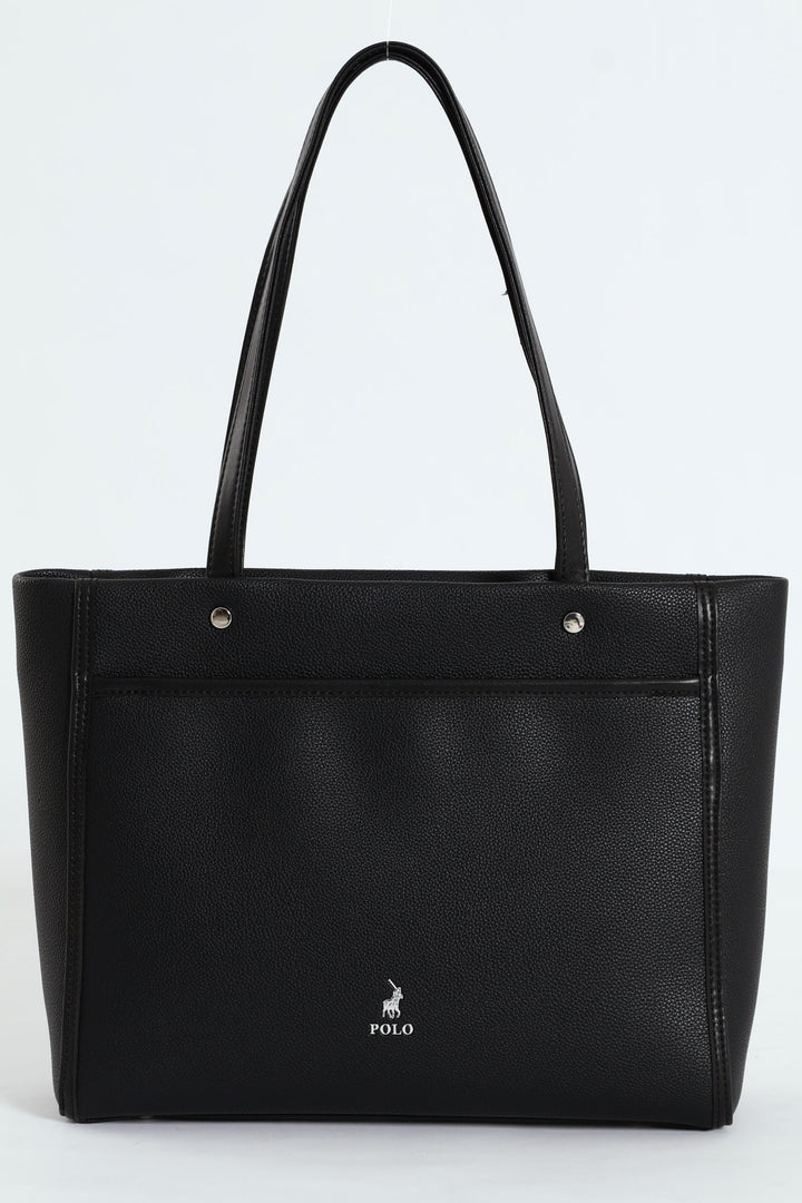 Lyon Casual Medium Tote Bag - Black