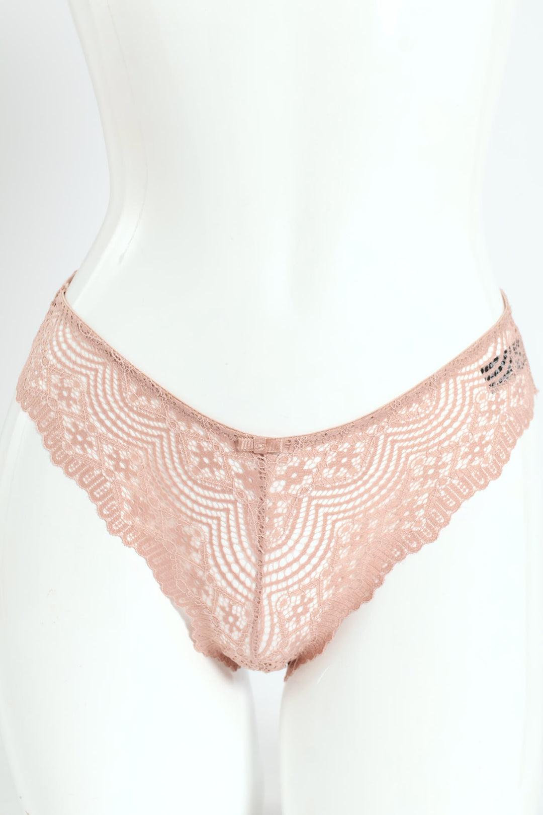 3 Pack Lace Brazilian Panties - Wine/Rose/Black