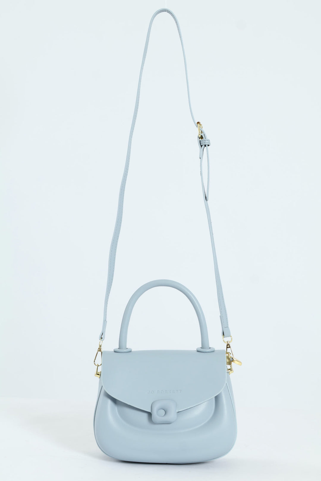 Florence Flap Bag With Top Handle - Blue