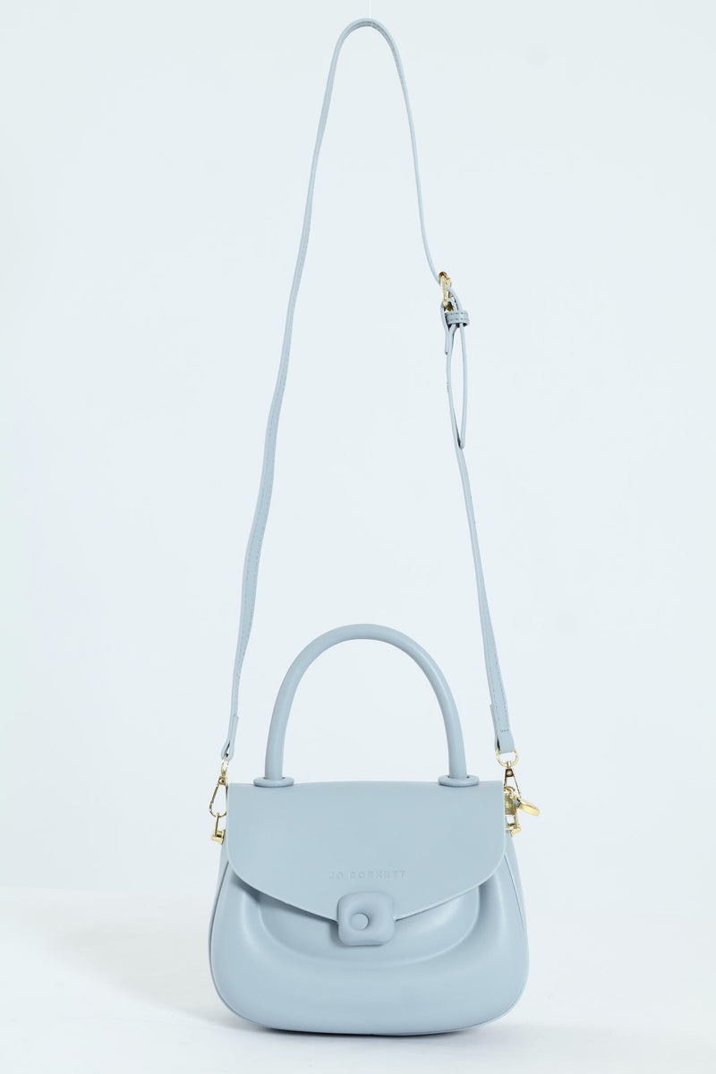 Florence Flap Bag With Top Handle - Blue