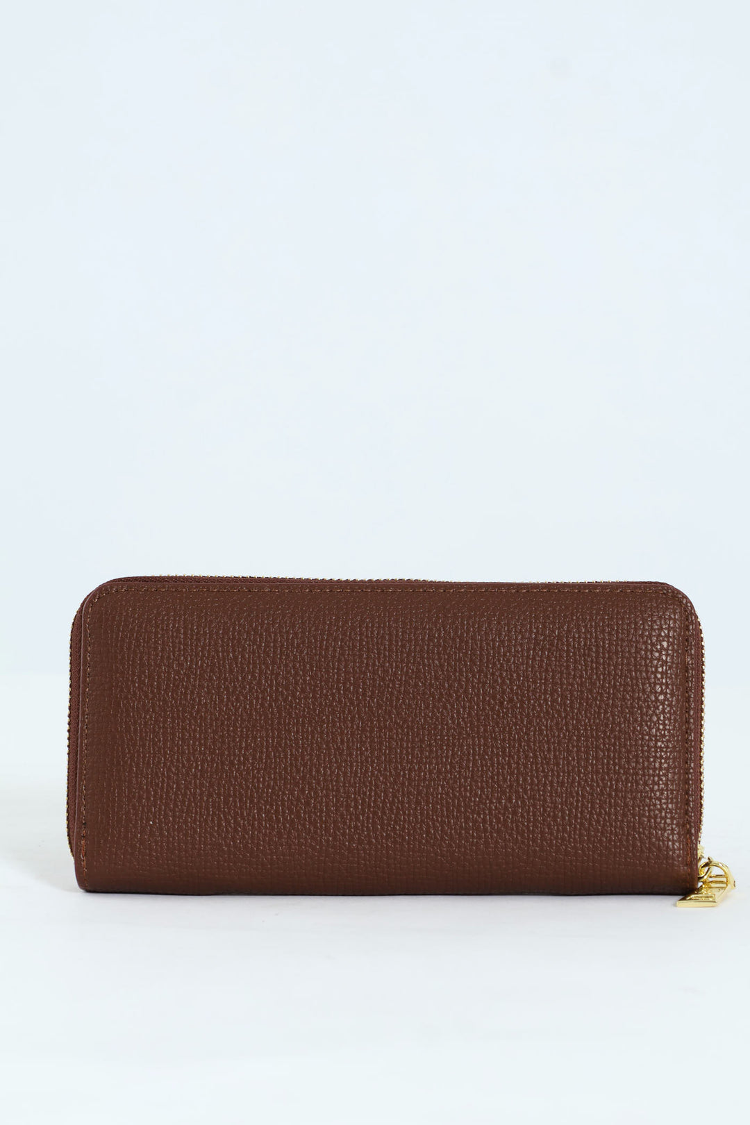 Carrie Pebble Raised Logo Ziparound Purse - Brown