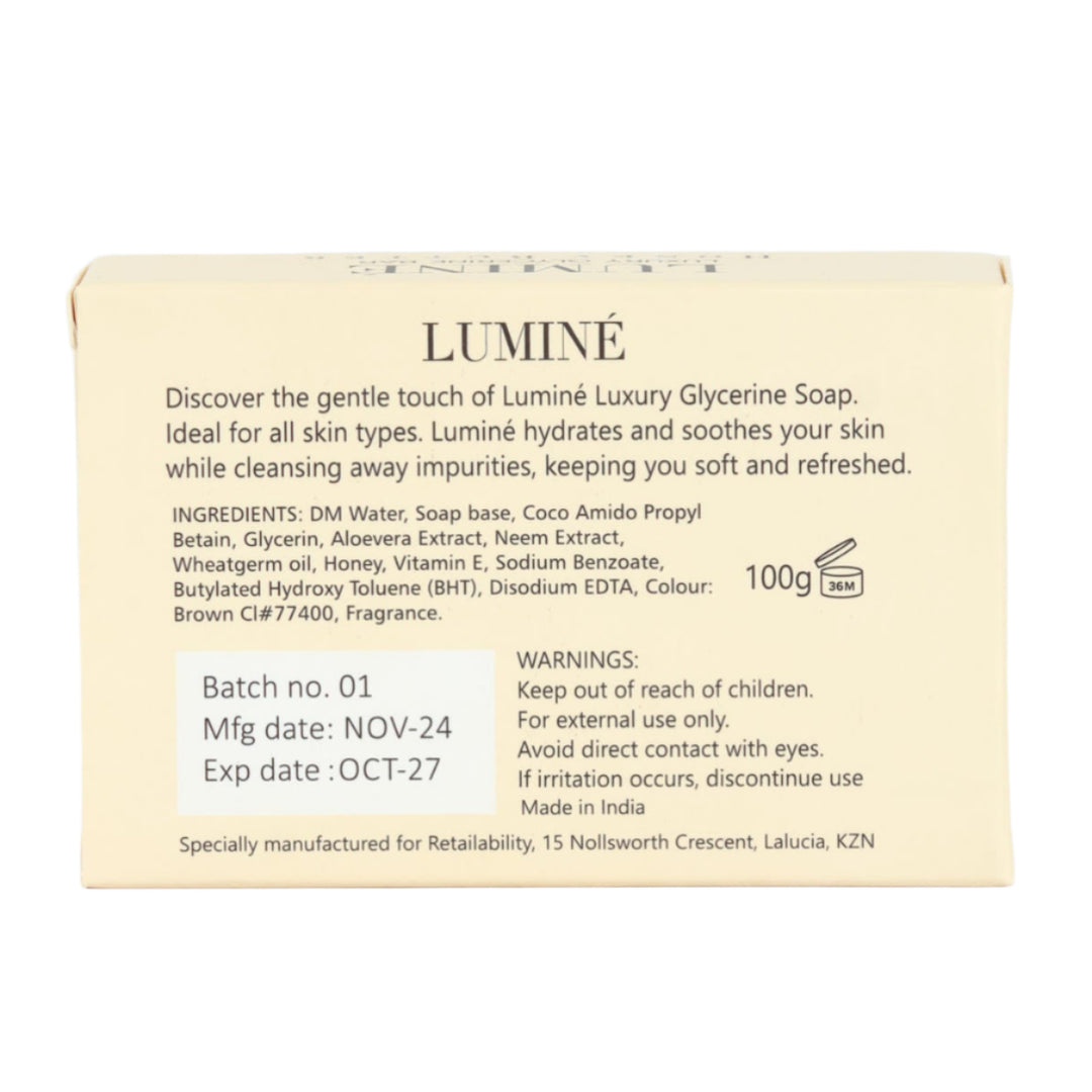 Luminé Glycerine Soap Bar - Honey Butter - 100G