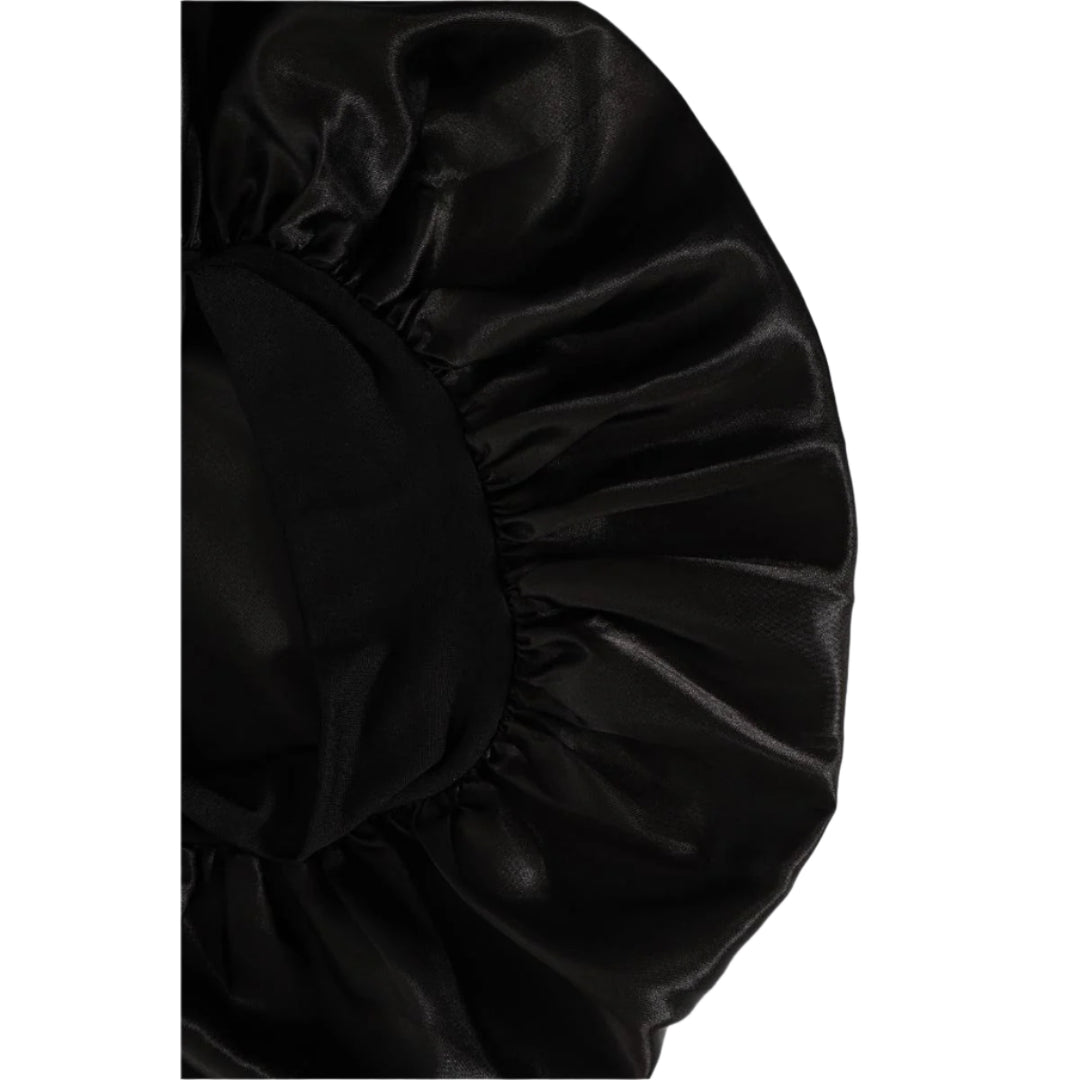 Satin Bonnet - Black