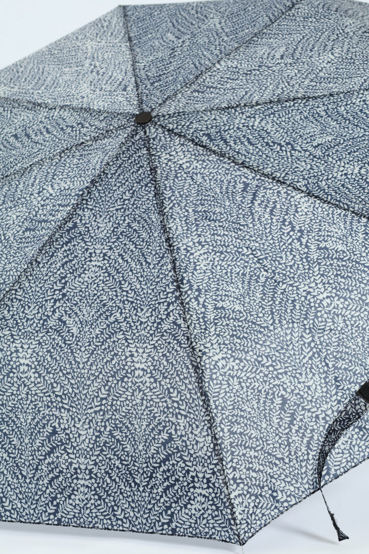 Leaf Printed 3 Fold Umbrella - Multi