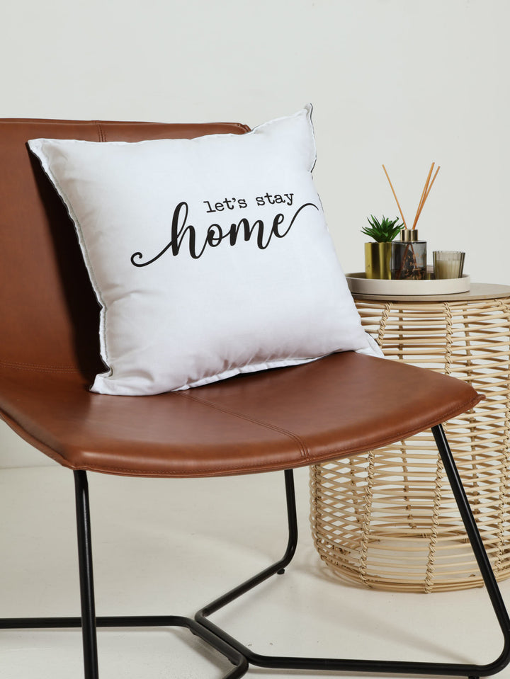 Let's Stay Home Printed Scatter Cushion