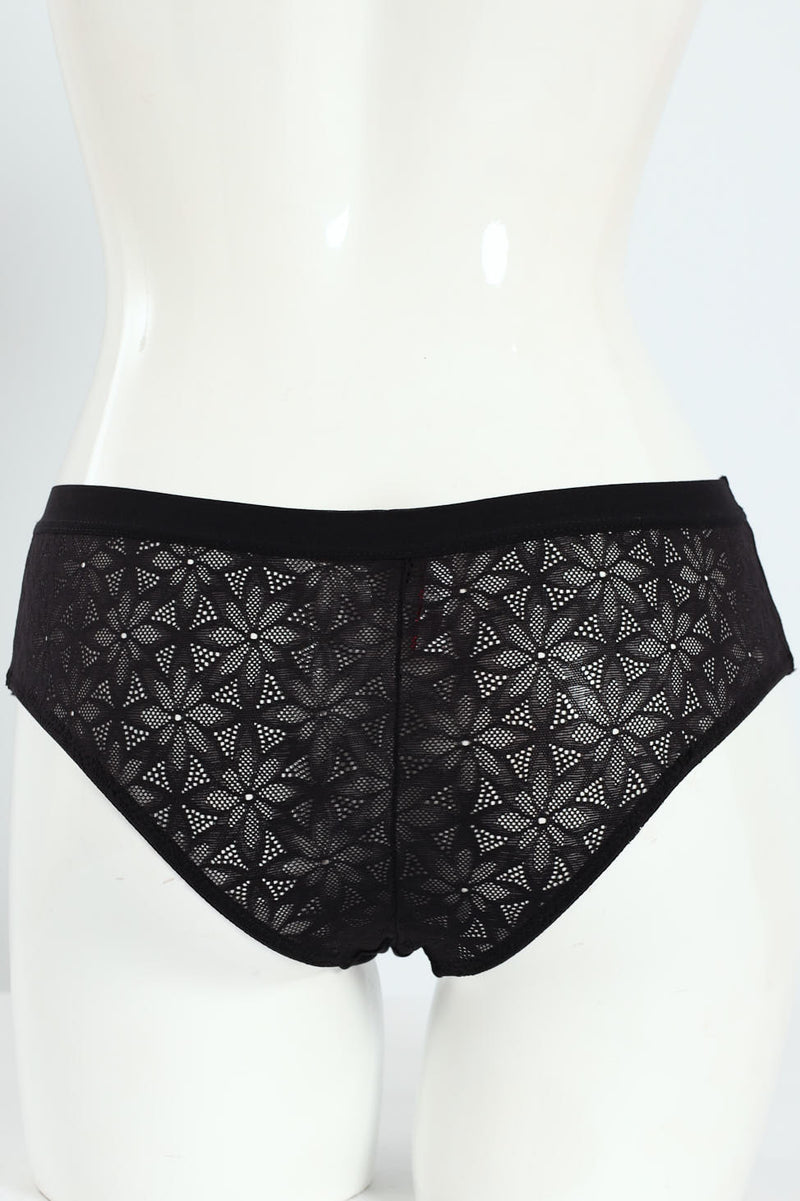 3 Pack Microfibre & Lace Low Rise Boyleg Panties