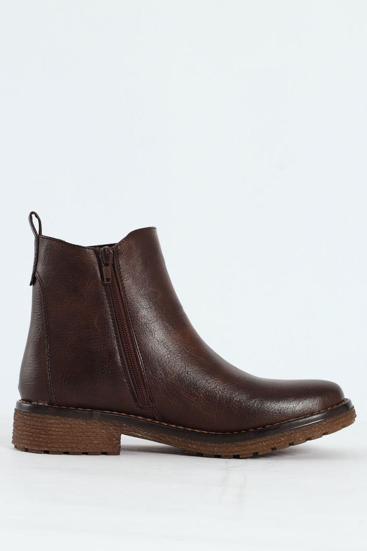 Belinda Lug Sole Chelsea Boot - Chocolate