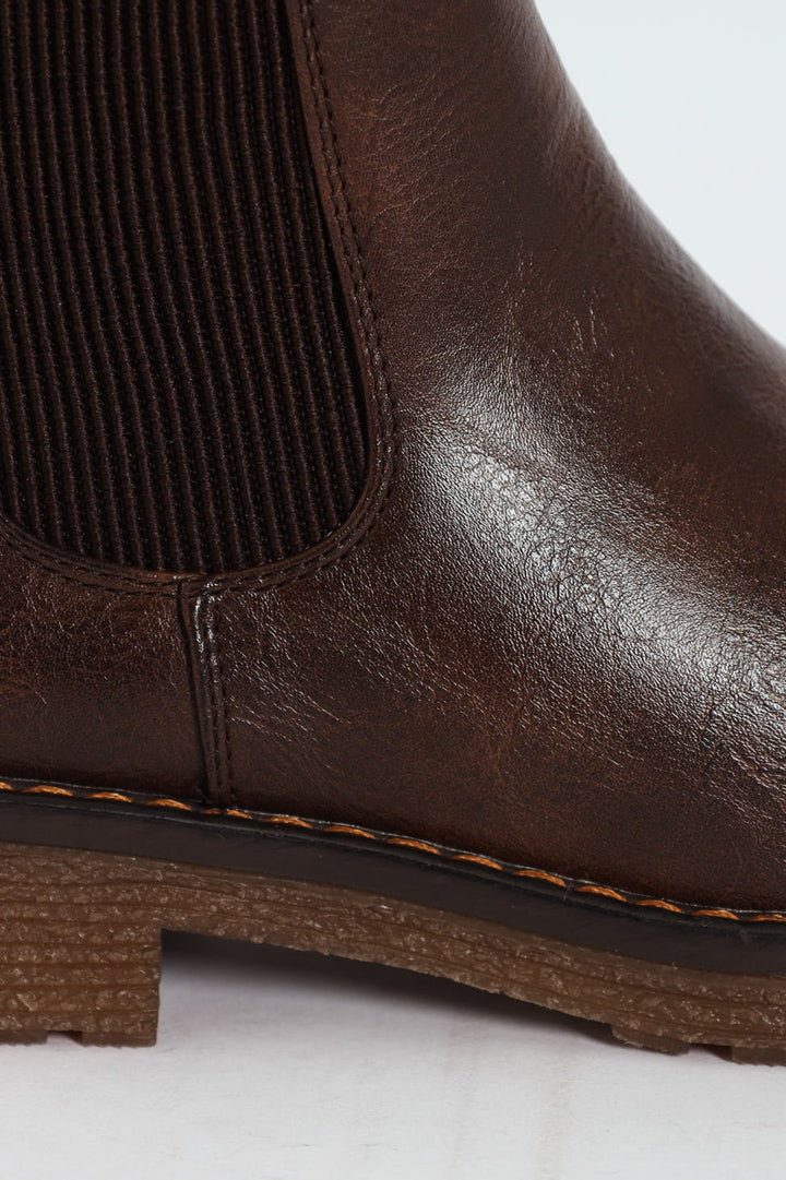Belinda Lug Sole Chelsea Boot - Chocolate