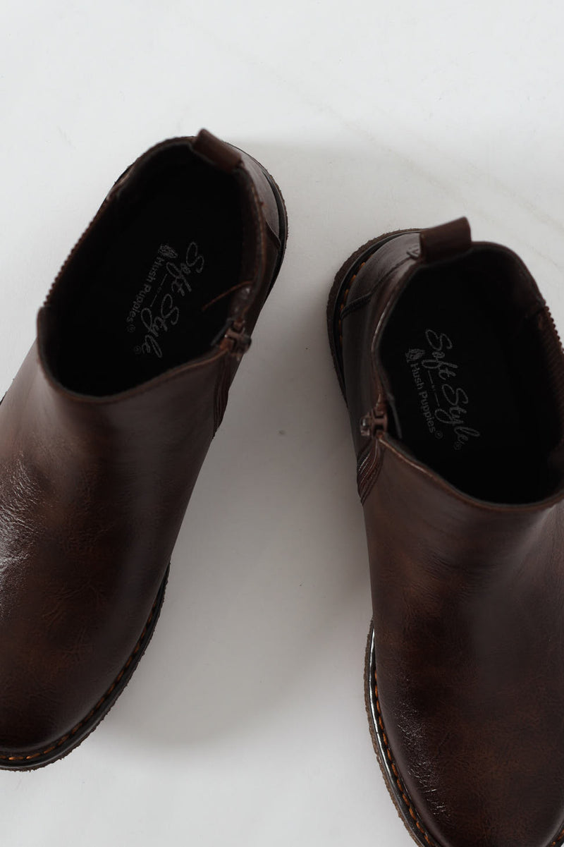 Belinda Lug Sole Chelsea Boot - Chocolate