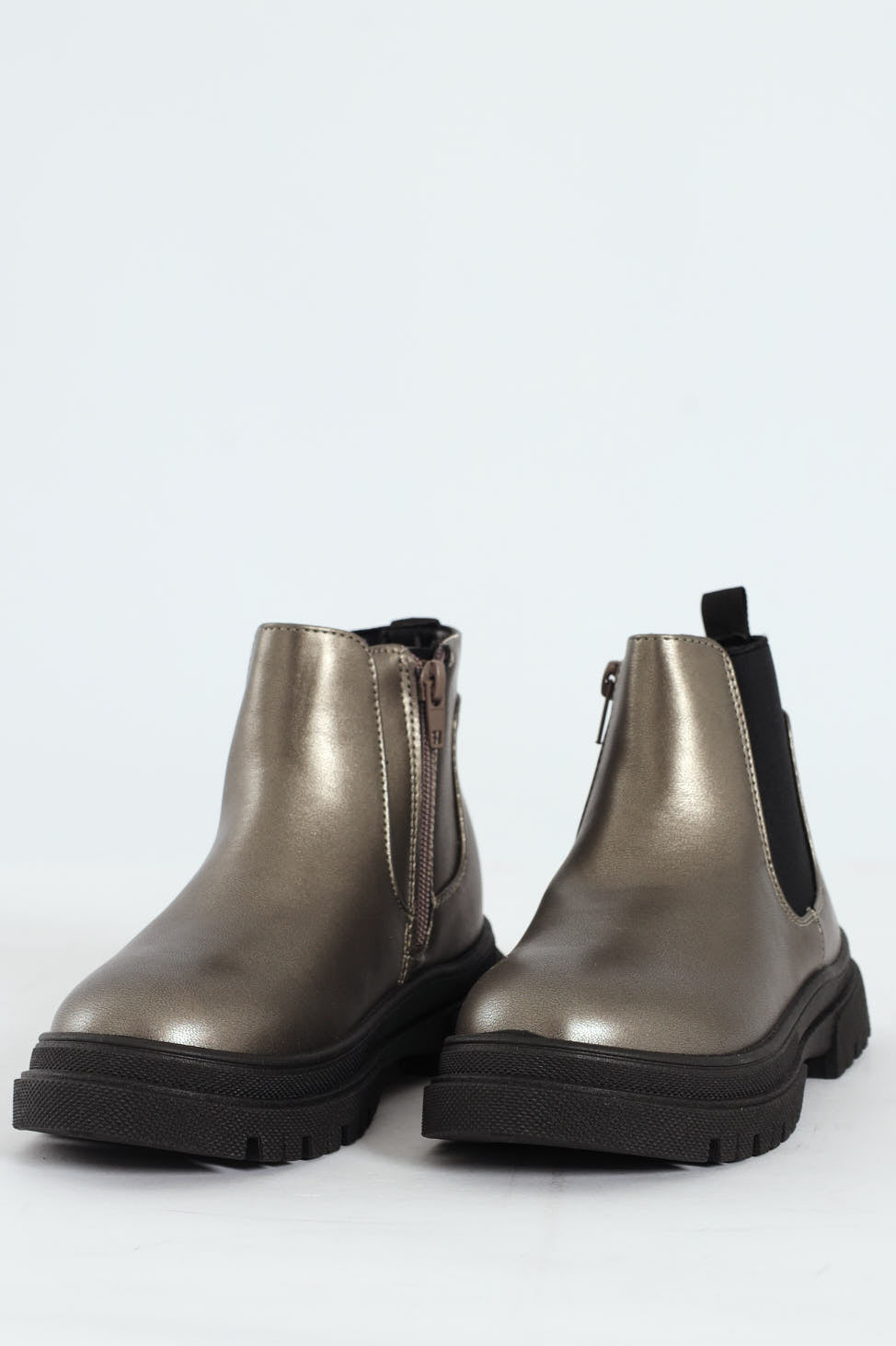 Girls Chelsea Boot - Pewter