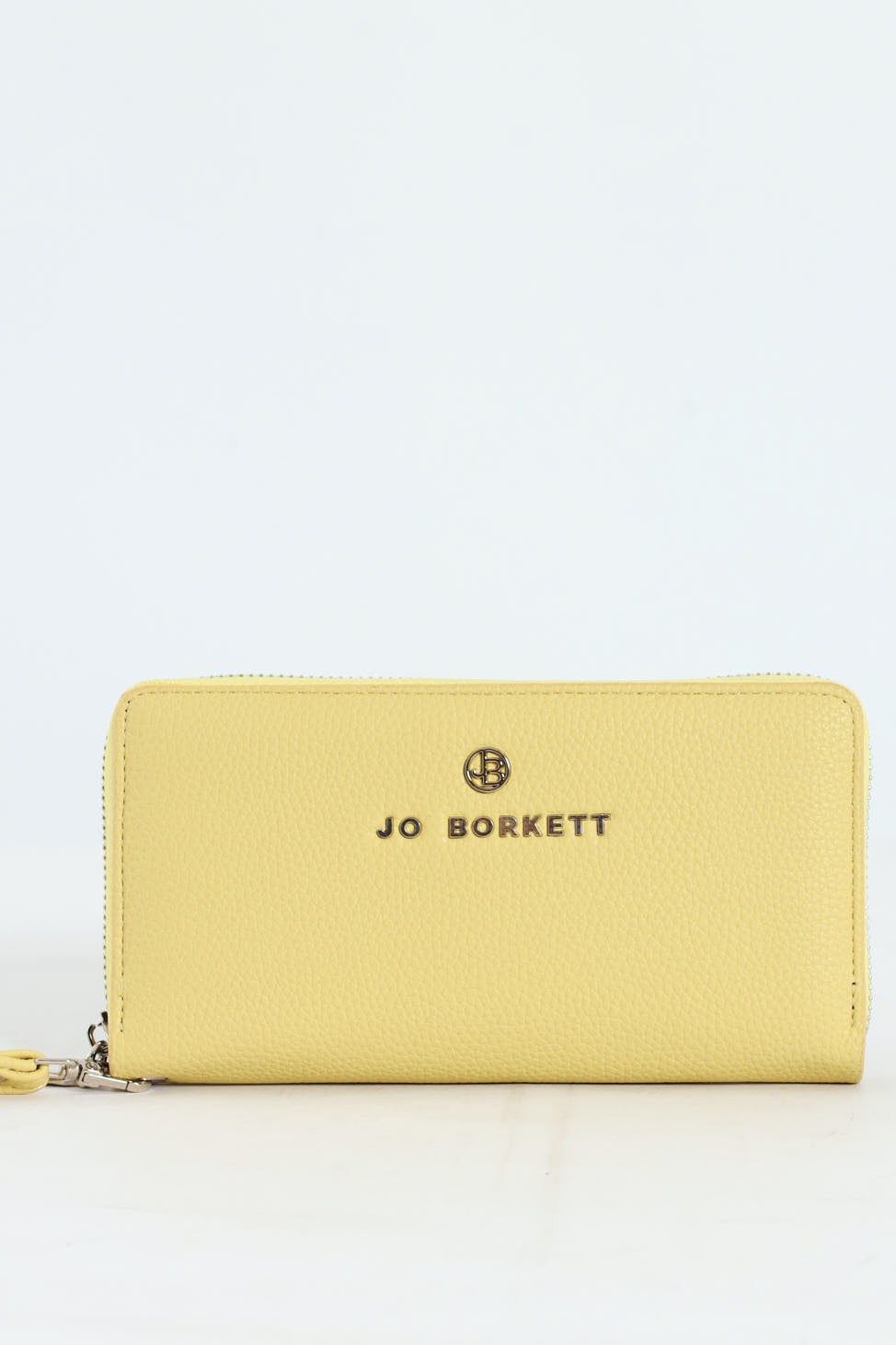 Nikki Pebble Zip Around With Hand Strap - Lemon