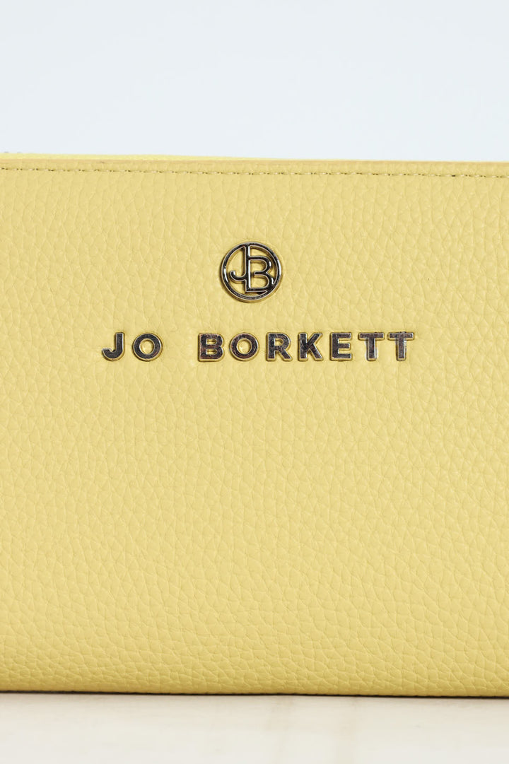 Nikki Pebble Zip Around With Hand Strap - Lemon